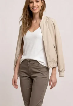 7/8 Slim Legs broek in satijnlook