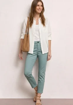 7/8 Slim Legs broek in satijnlook