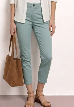 7/8 Slim Legs broek in satijnlook