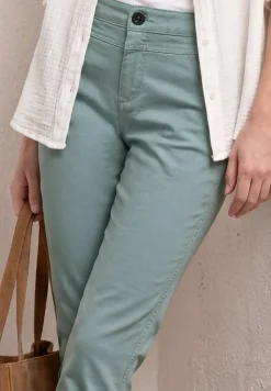 7/8 Slim Legs broek in satijnlook