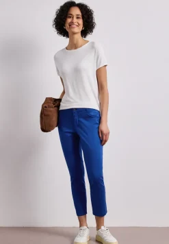 7/8 Slim Legs broek in satijnlook