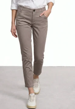 7/8 Slim Legs broek in satijnlook