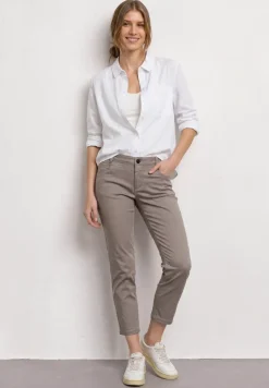 7/8 Slim Legs broek in satijnlook