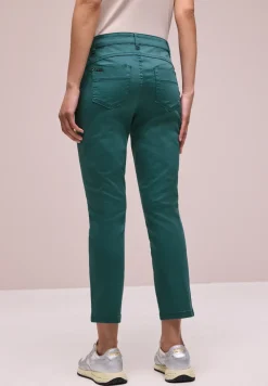 7/8 Slim Legs broek in satijnlook