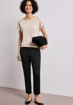 7/8 Slim Legs broek in satijnlook