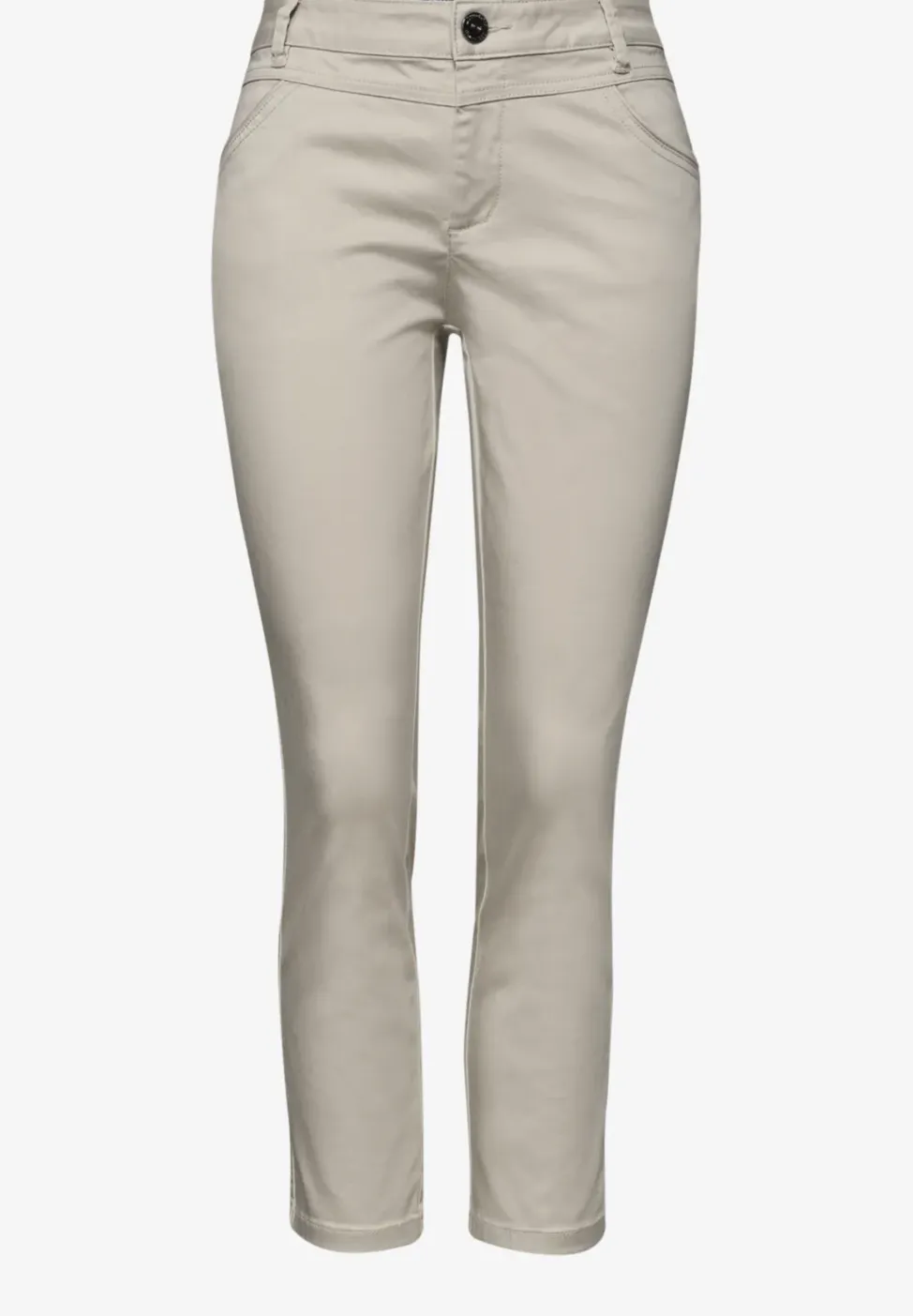 7/8 Slim Legs broek in satijnlook