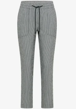Slim legs broek in seersucker kwaliteit