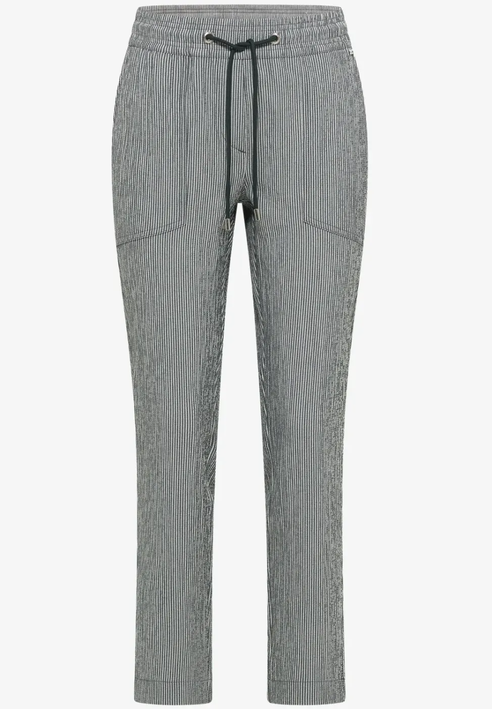Slim legs broek in seersucker kwaliteit