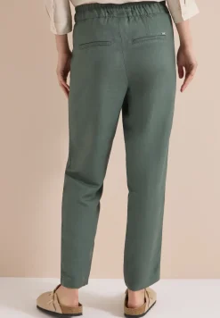 Slim Legs broek van linnenmix