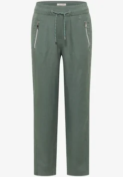 Slim Legs broek van linnenmix