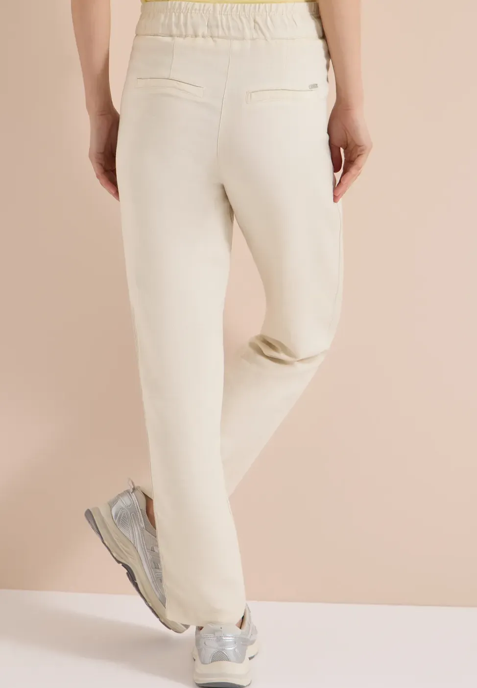 Slim Legs broek van linnenmix