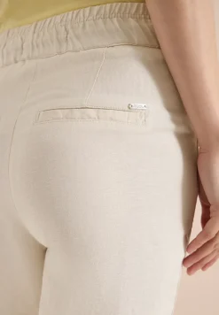 Slim Legs broek van linnenmix