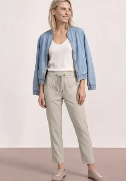 Slim legs in gemêleerde look
