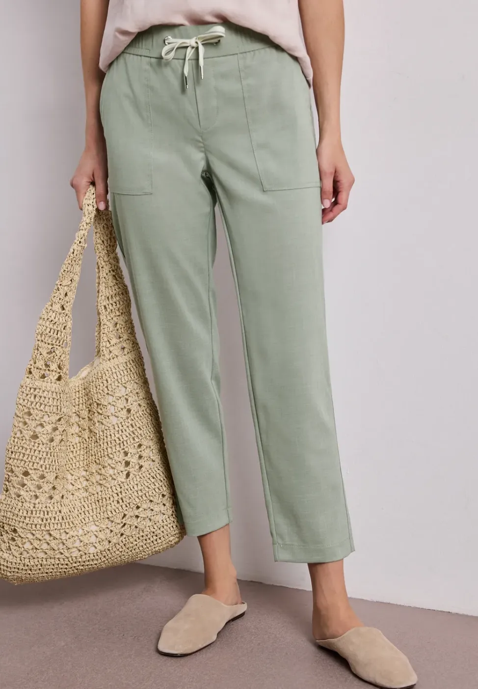 Slim legs in gemêleerde look