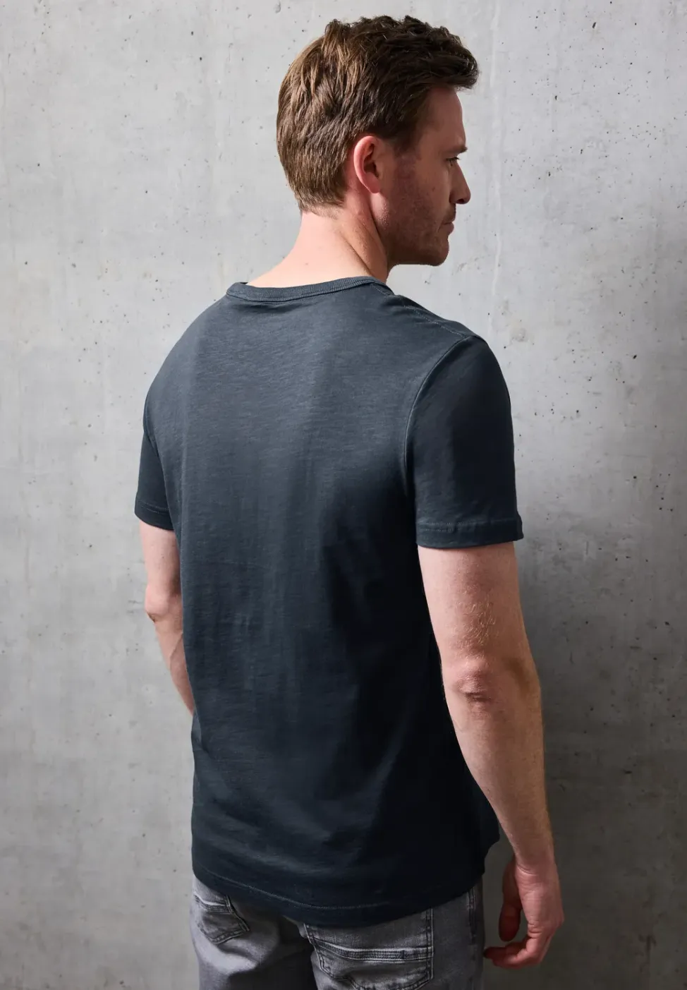 Slub Shirt met fotoprint