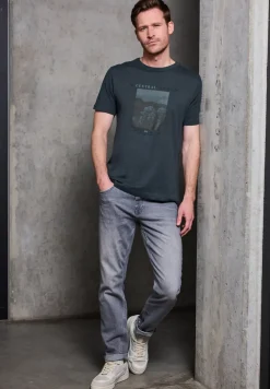 Slub Shirt met fotoprint