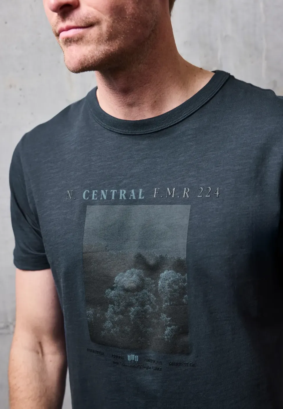Slub Shirt met fotoprint