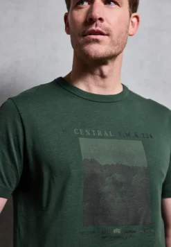 Slub Shirt met fotoprint