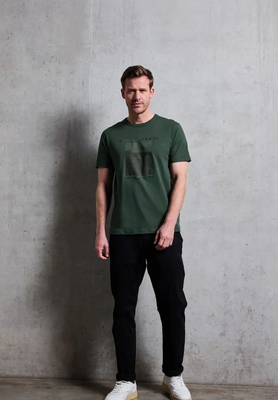 Slub Shirt met fotoprint