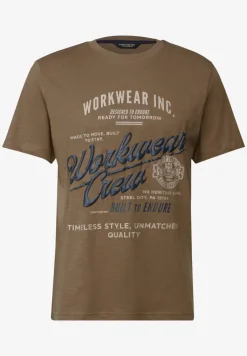Slub Shirt met tekst