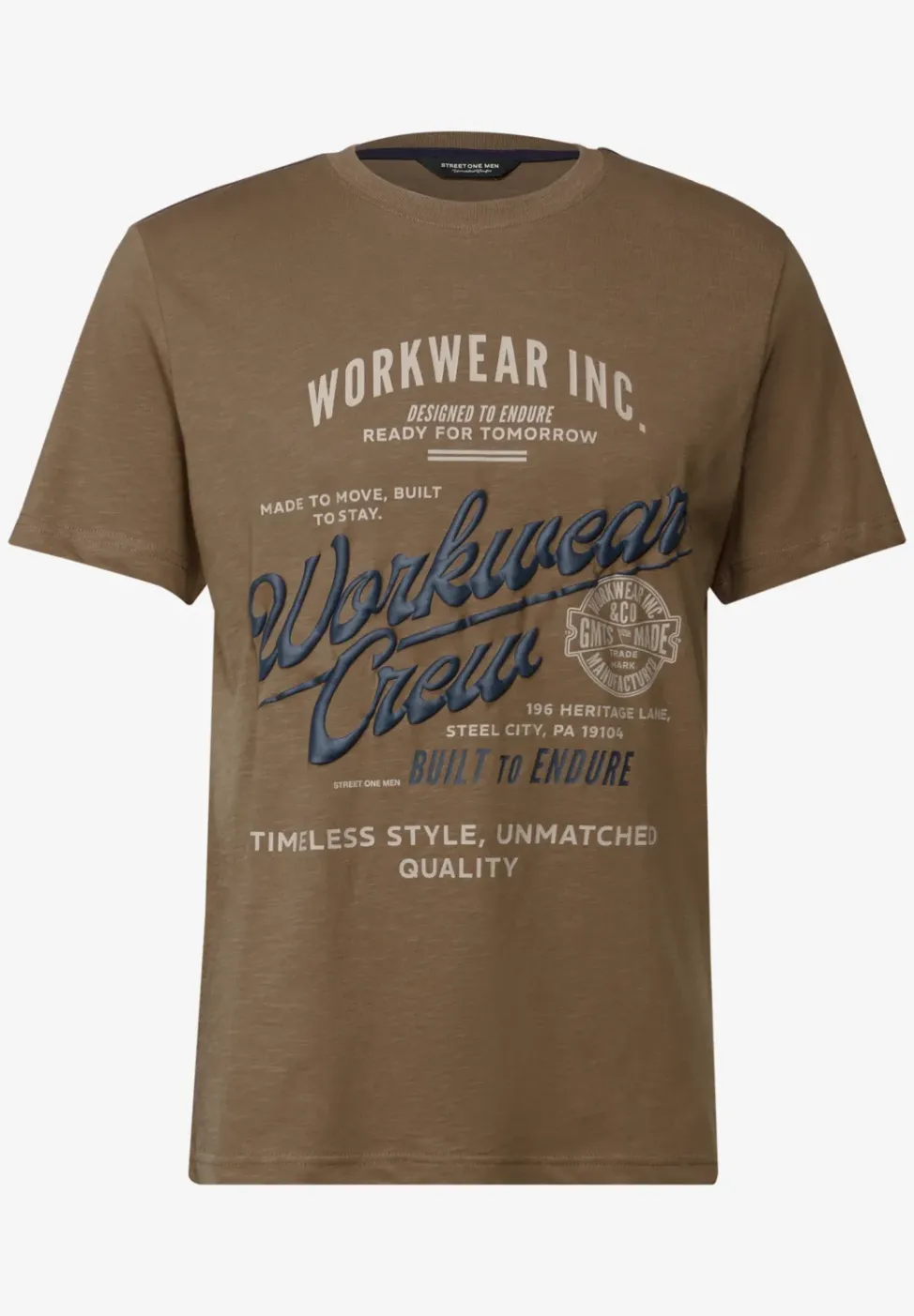 Slub Shirt met tekst