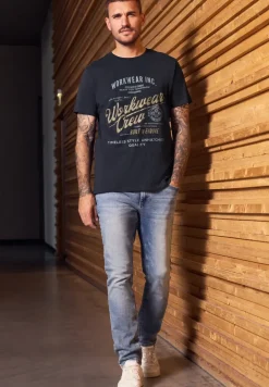 Slub Shirt met tekst