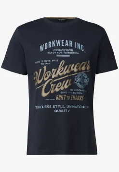 Slub Shirt met tekst