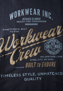 Slub Shirt met tekst