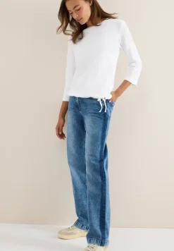 Slub Shirt met ronde hals