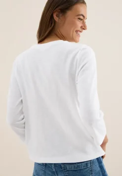 Slub Shirt met ronde hals