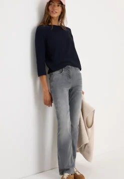 Slub Shirt met ronde hals