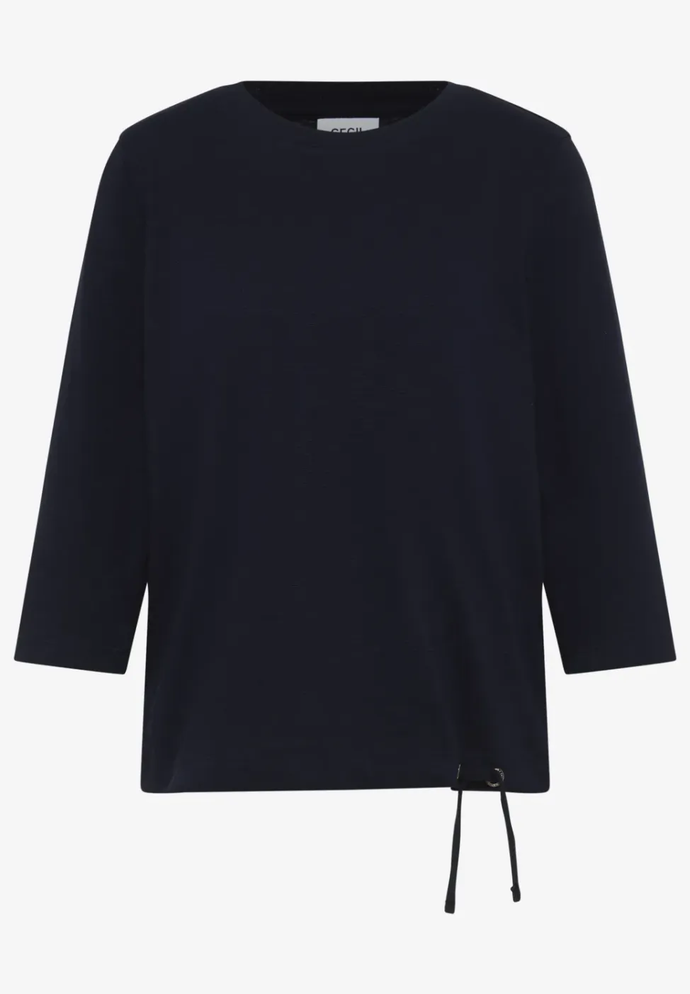 Slub Shirt met ronde hals