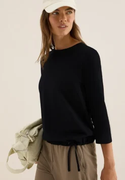 Slub Shirt met ronde hals
