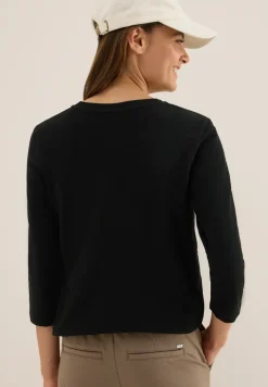 Slub Shirt met ronde hals