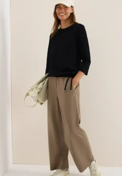 Slub Shirt met ronde hals