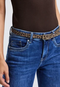 Smalle leo leren riem