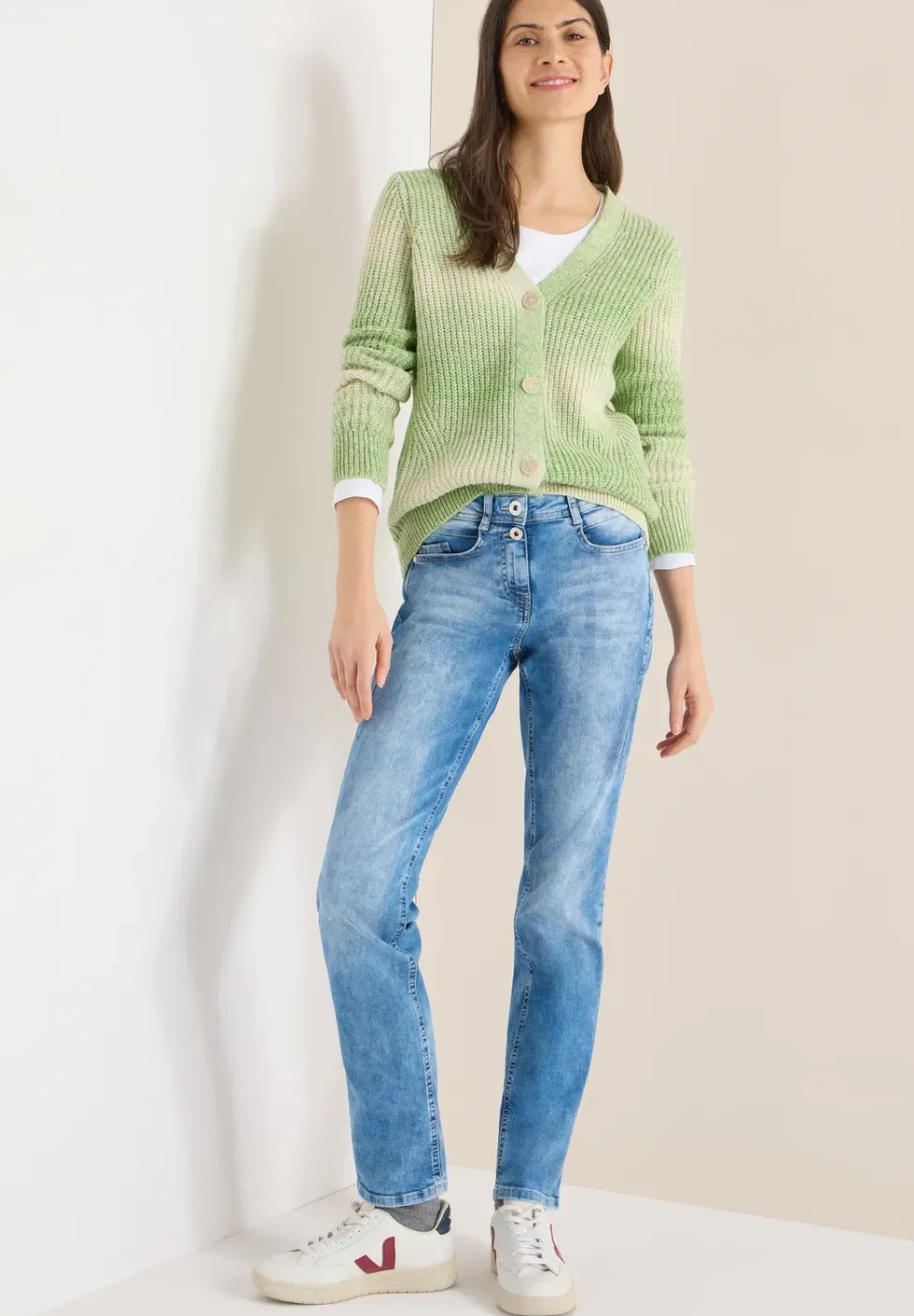 Space Dye V-Hals Vest
