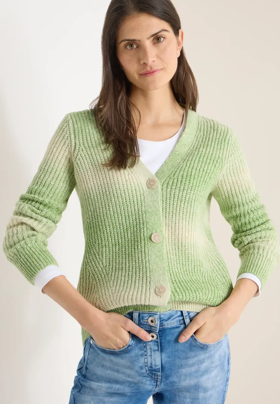 Space Dye V-Hals Vest