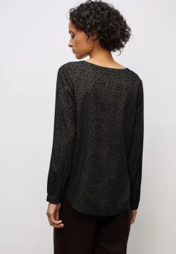 Split hals leo blouse