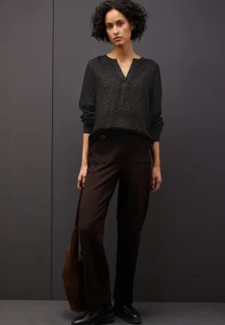 Split hals leo blouse