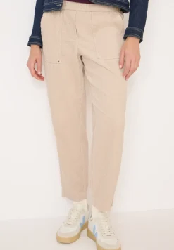 Sportieve loose fit corduroy broek