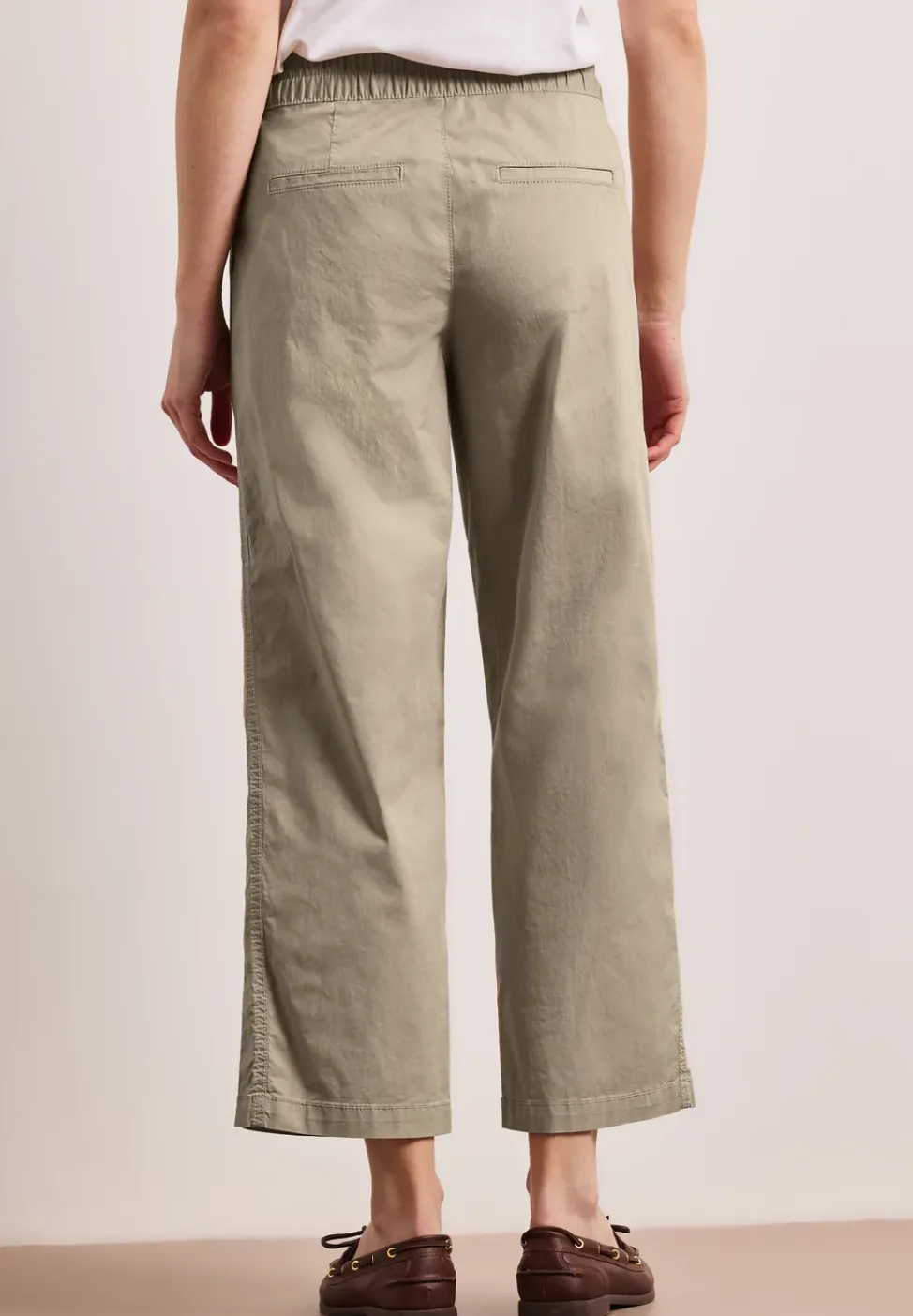 Straight Legs broek in paper touch stof