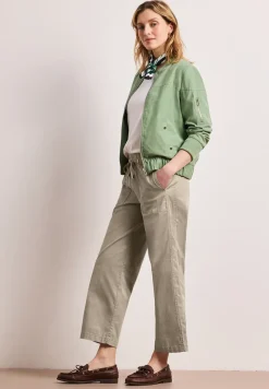 Straight Legs broek in paper touch stof