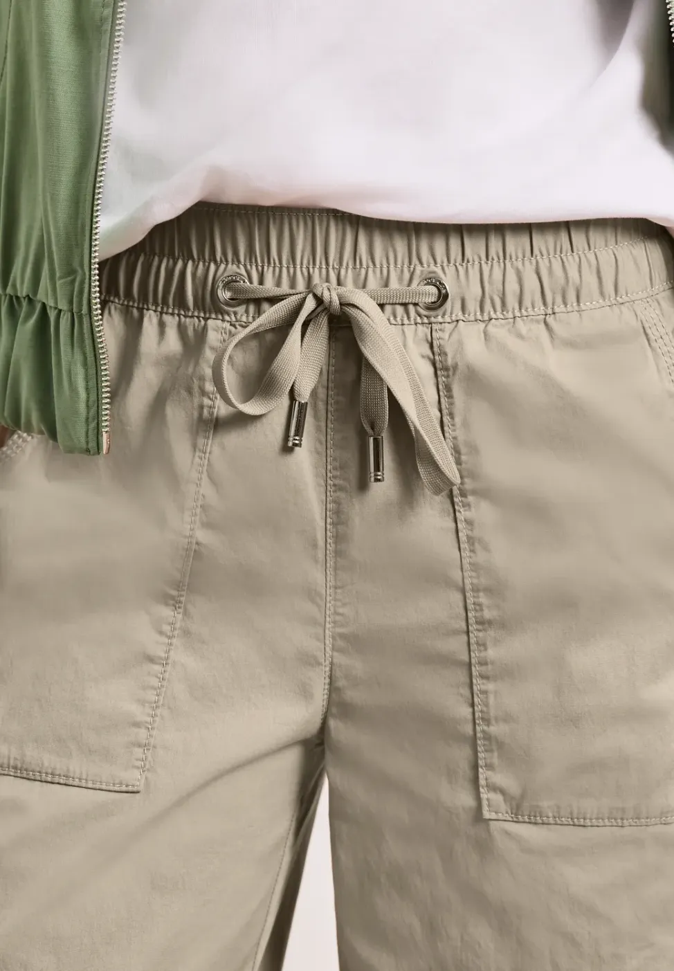 Straight Legs broek in paper touch stof
