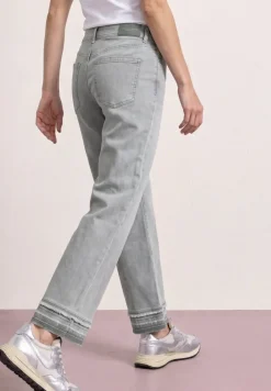 Straight Legs jeans met decoratieve zoom