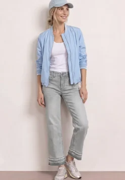 Straight Legs jeans met decoratieve zoom