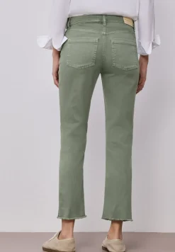 Straight Legs jeans met franje aan de zoom
