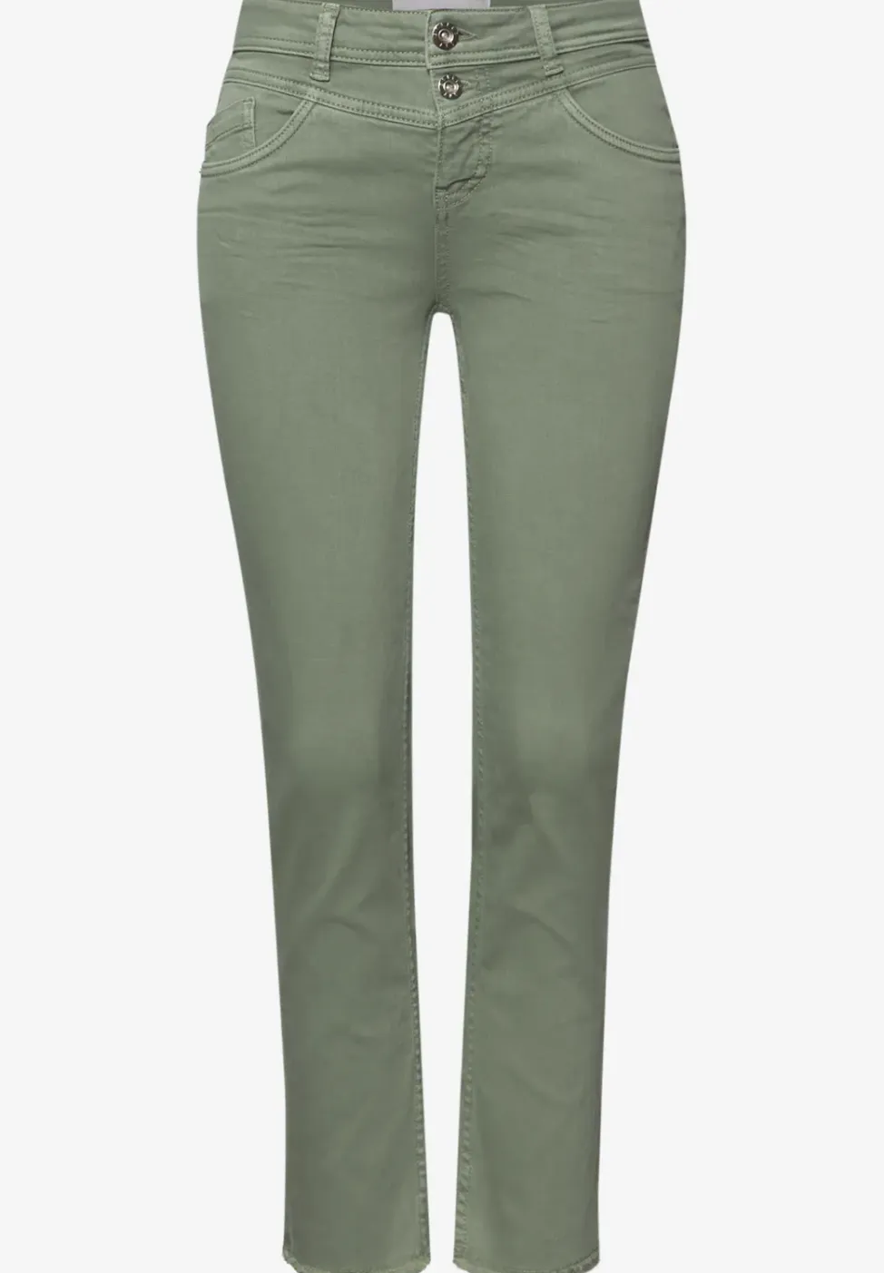 Straight Legs jeans met franje aan de zoom