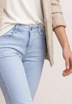Straight Legs jeans met franje aan de zoom