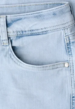Straight Legs jeans met franje aan de zoom
